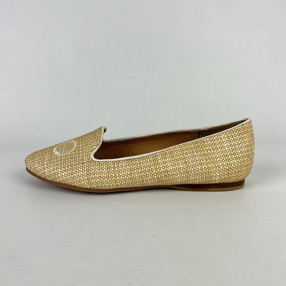Jack Rogers I Do Raffia Loafers Bridal Wedding Slip On Natural White size 6 - Picture 6 of 16